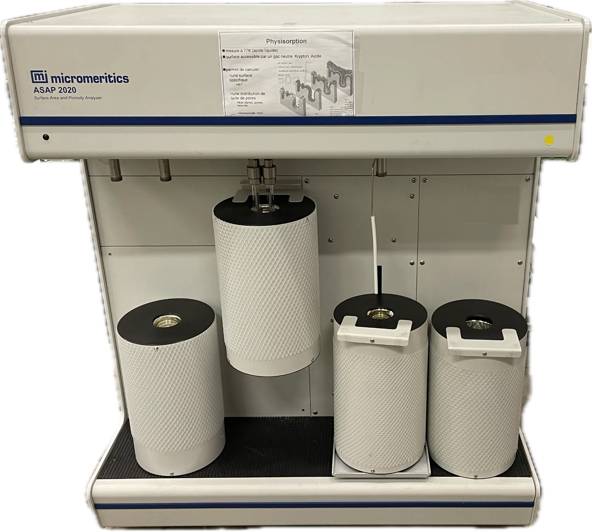 Analyseur de surface Micromeritics ASAP 2020